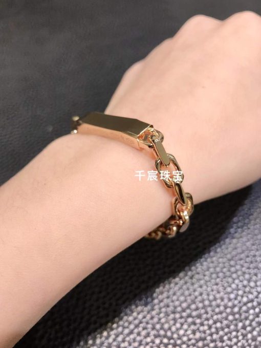 Tiffany 1837™ Makers Narrow Chain Bracelet In 18k Rose Gold