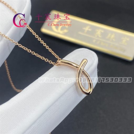 Tiffany Elsa Peretti® Letter “J” Pendant Rose Gold, Small 60020534