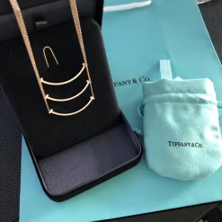 Tiffany T Smile Pendant in Rose Gold Small 60011678