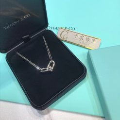 Tiffany HardWear Double Link Pendant 18K White Gold