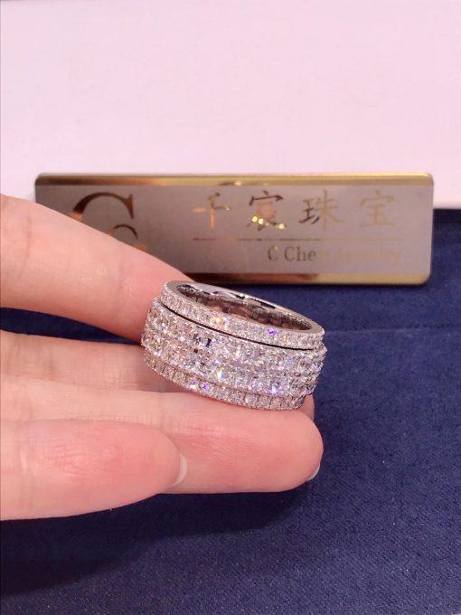 Piaget Possession Band Large Model White Gold Diamond Ring G34PY900