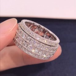 Piaget Possession Band Large Model White Gold Diamond Ring G34PY900