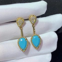 Boucheron Serpent bohème stud earring s and xs motifs Turquoise