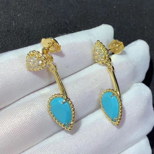 Boucheron Serpent bohème stud earring s and xs motifs Turquoise