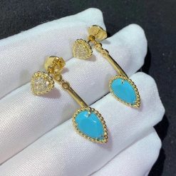 Boucheron Serpent bohème stud earring s and xs motifs Turquoise