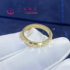 Boucheron Clou De Paris Yellow Gold Wedding Band JAL00008