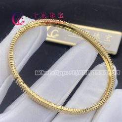 Boucheron Quatre Grosgrain Yellow Gold Bangle JBT00607