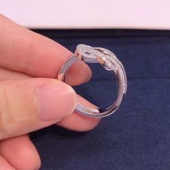 Fred Chance Infinie Ring Medium Model 18k White Gold and Diamonds 4B0869