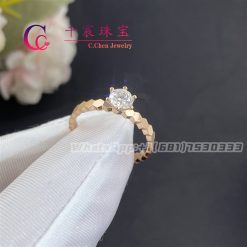 Chaumet Paris Bee My Love Solitaire Rose Gold Diamond Ring J4NG00