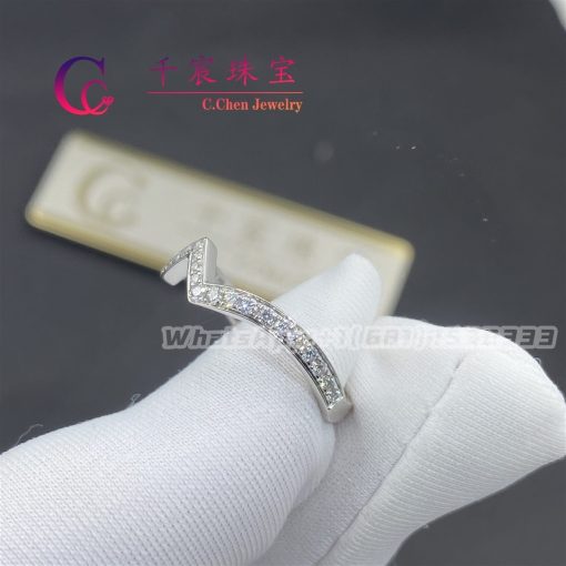 Chaumet Paris Joséphine Amour D’aigrette Wedding Band Platinum Diamonds 083760