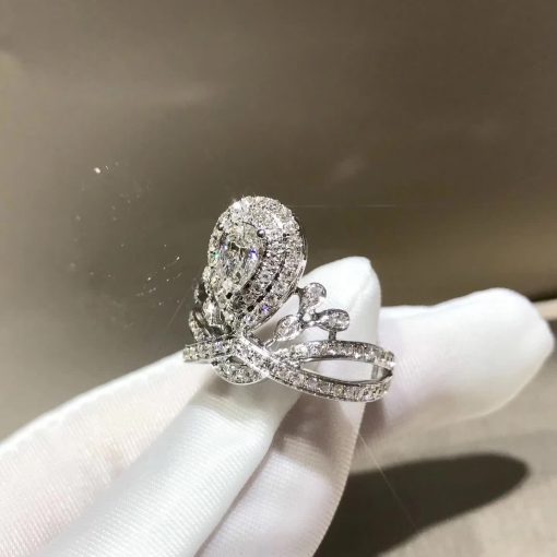 Chaumet Joséphine Aigrette Impériale Solitaire Platinum and Diamonds