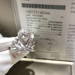 Chaumet Joséphine Aigrette Impériale Solitaire Platinum and Diamonds