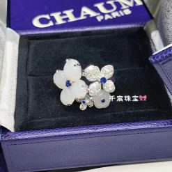 Chaumet Hortensia white chalcedony and White Diamonds Ring 082947