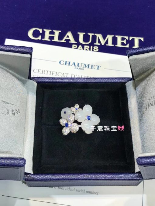 Chaumet Hortensia white chalcedony and White Diamonds Ring 082947