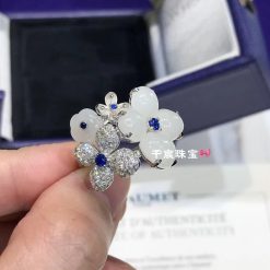 Chaumet Hortensia white chalcedony and White Diamonds Ring 082947