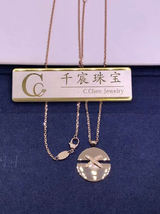 Chaumet Jeux De Liens Harmony Rose Gold Medium Model Pendant 084493