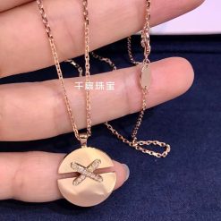 Chaumet Jeux De Liens Harmony Rose Gold Medium Model Pendant 084493