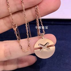 Chaumet Jeux De Liens Harmony Rose Gold Medium Model Pendant 084493