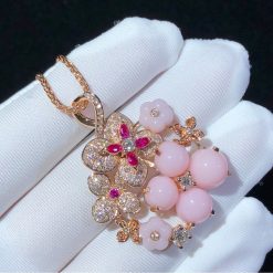 Chaumet Hydrangea Pendant Pink Dawn 082782