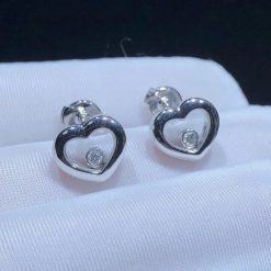 Chopard My Happy Hearts Single Earring Ethical White Gold 83A086-1092