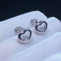 Chopard My Happy Hearts Single Earring Ethical White Gold 83A086-1092