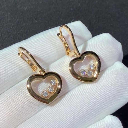 Chopard Happy Diamonds Icons Earrings Rose Gold 83A611-5301