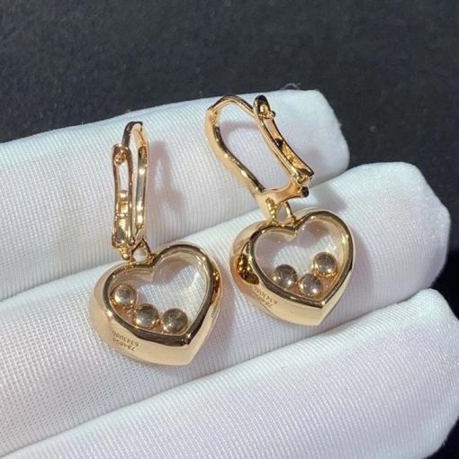 Chopard Happy Diamonds Icons Earrings Rose Gold 83A611-5301