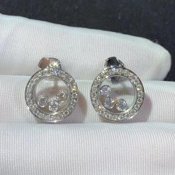 Chopard Happy Diamonds Icons Earrings White Gold 83A018-1201