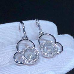 Chopard Happy Dreams Diamond Earrings 18k White Gold 839769-1002