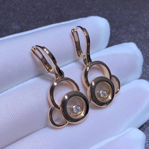 Chopard Happy Dreams Diamonds 18k Rose Gold Earrings