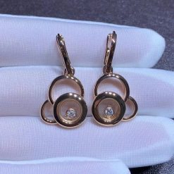 Chopard Happy Dreams Diamonds 18k Rose Gold Earrings