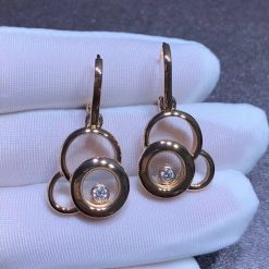 Chopard Happy Dreams Diamonds 18k Rose Gold Earrings