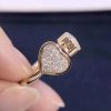 Chopard Happy Hearts Ring Rose Gold Diamonds @829482-5900