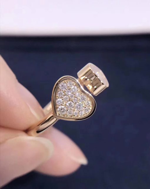 Chopard Happy Hearts Ring Rose Gold Diamonds @829482-5900