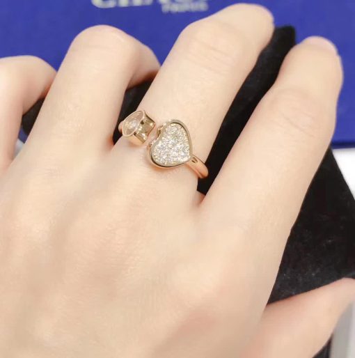 Chopard Happy Hearts Ring Rose Gold Diamonds @829482-5900