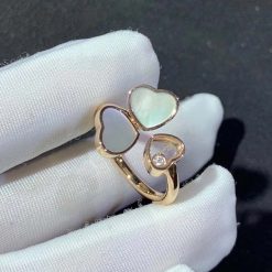 Chopard Happy Hearts Wings Ring Rose Gold Mother-of-Pearl @82A083-5300