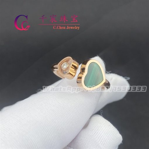 Chopard Happy Hearts Ring Rose Gold Malachite @829482-5102