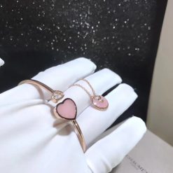 Chopard Happy Hearts Bangle Rose Gold Pink Opal @857482-5620