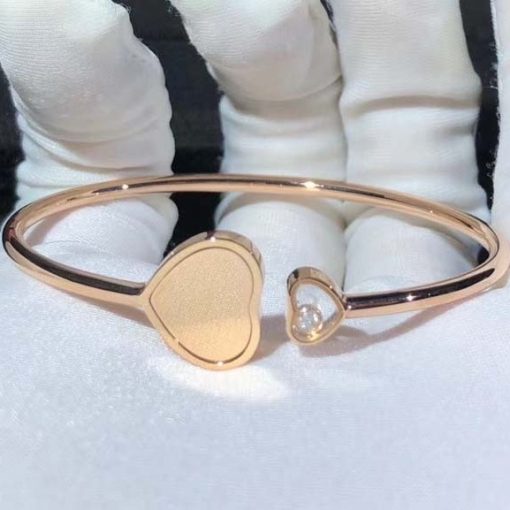 Chopard Happy Hearts Golden Hearts Bangle Rose Gold @85A007-5020