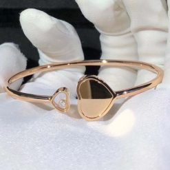 Chopard Happy Hearts Golden Hearts Bangle Rose Gold @85A007-5020