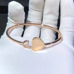 Chopard Happy Hearts Golden Hearts Bangle Rose Gold @85A007-5020