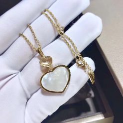 Chopard Happy Hearts Pendant Yellow Gold Mother-of-pearl