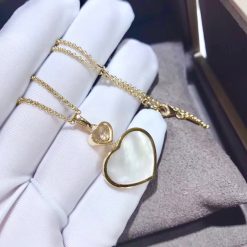 Chopard Happy Hearts Pendant Yellow Gold Mother-of-pearl