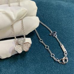 Chopard Happy Hearts Wings Necklace White Gold Diamonds 81A083-1911