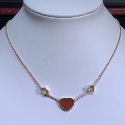 Chopard Happy hearts Necklace rose gold red stone 81A082-5801