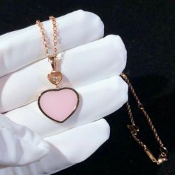 Chopard Happy Hearts Pendant Rose Gold Pink Opal 797482-5620