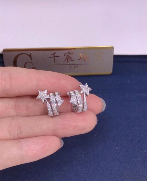 Chanel Comète Étoile Filante Earrings White Gold, Diamonds J10814