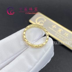 Chanel Coco Crush Ring Quilted Motif Yellow Gold Mini Version J11794