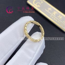 Chanel Coco Crush Ring Quilted Motif Yellow Gold Mini Version J11794