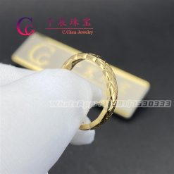 Chanel Coco Crush Ring Quilted Motif Yellow Gold Mini Version J11794